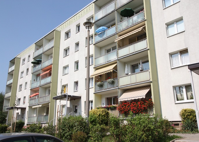 Single-Wohnung mit Küche: Objektansicht