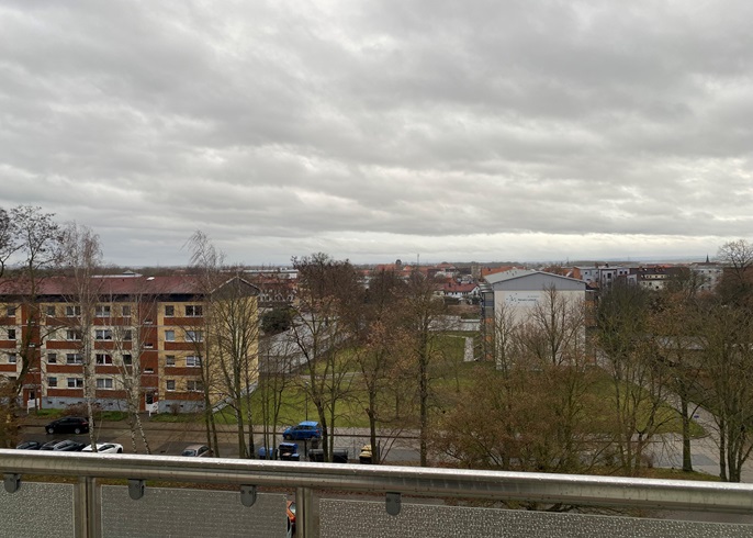 Blick vom Balkon